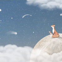 Fox on the Moon - Blue