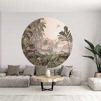 Leopard Landscape - Sepia Dot