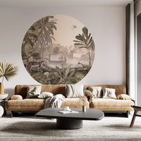 Leopard Landscape - Sepia Dot