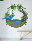 Tui & Fantail Rangitoto Wall Decal