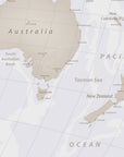 Neutral Tones World Map