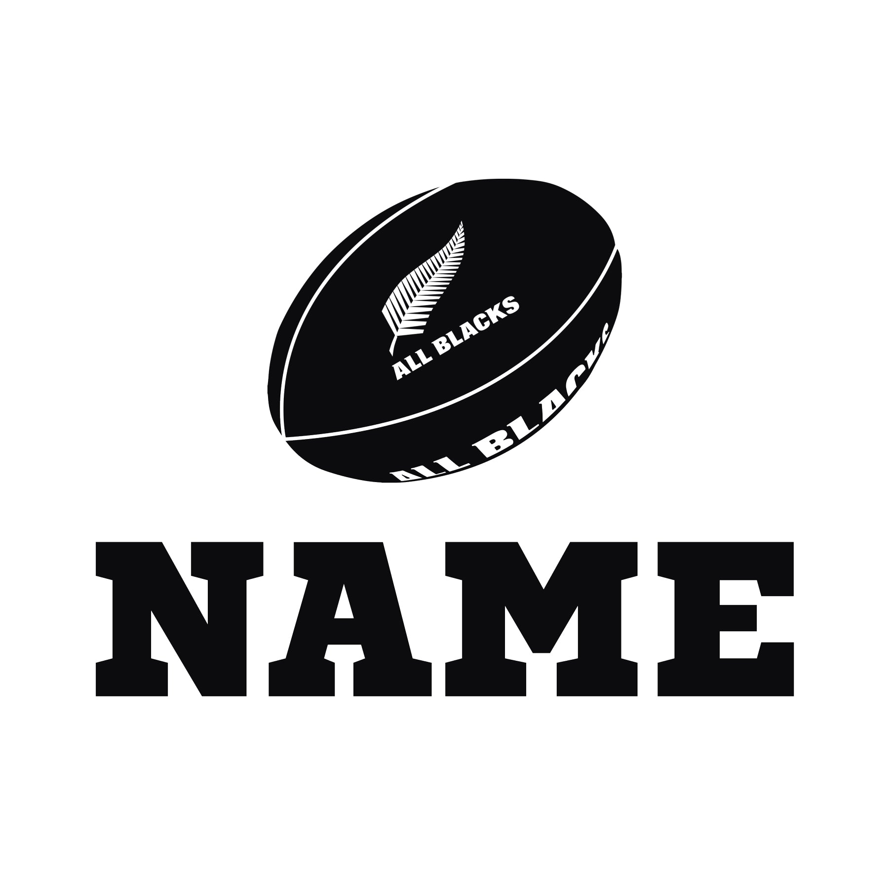 Customisable Rugby Ball - Official All Blacks – YDS STUDIO