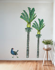 Nikau Trees with Pukeko