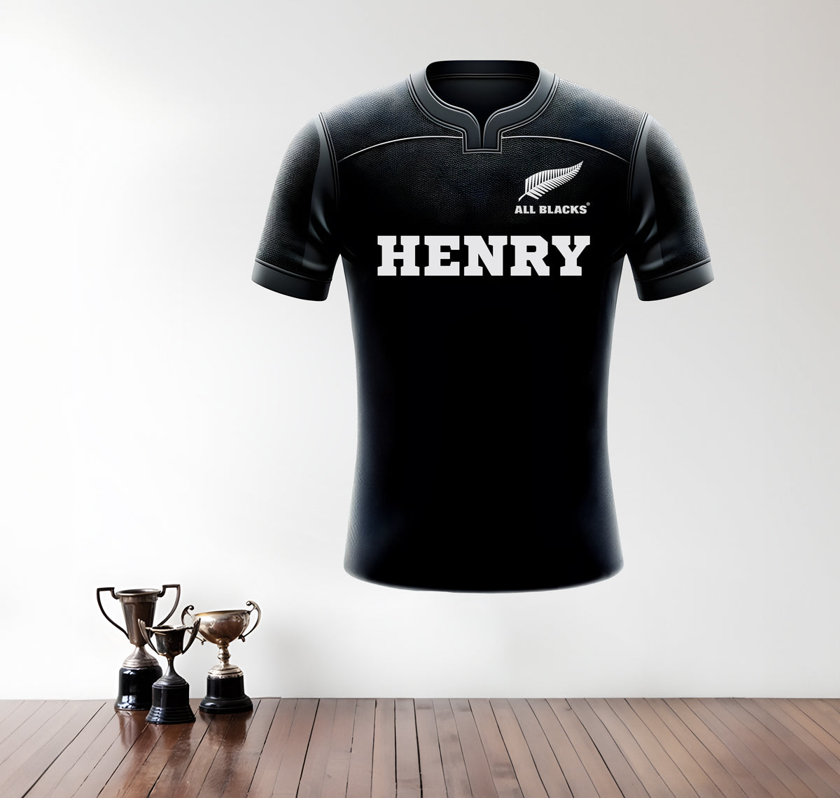 All Blacks Rugby Shirt wall decal