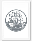50 Cents Art Print Your Decal Shop Wall Decal NZ