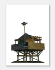 Beach Tower Art Print Your Decal Shop Wall Decal NZ