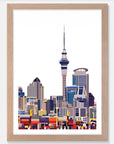 Auckland CBD Art Print Your Decal Shop Wall Decal NZ