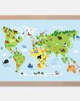 Cartoon World Map Art Print Your Decal Shop Wall Decal NZ