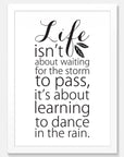 Dance in the Rain Art Print Your Decal Shop Wall Decal NZ