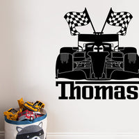 Formula one with name Wall Decal Your Decal Shop Wall Decal NZ