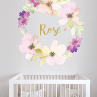 Flower Name Wreath II Wall Decal Your Decal Shop Wall Decal NZ