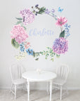 Flower Name Wreath Wall Decal Your Decal Shop Wall Decal NZ