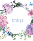 Flower Name Wreath Wall Decal Your Decal Shop Wall Decal NZ