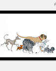 Hairy Maclary Group Walk Art Print