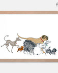 Hairy Maclary Group Walk Art Print