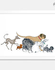 Hairy Maclary Group Walk Art Print