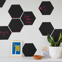 Hexagon  Blackboard Wall Decals Your Decal Shop Wall Decal NZ