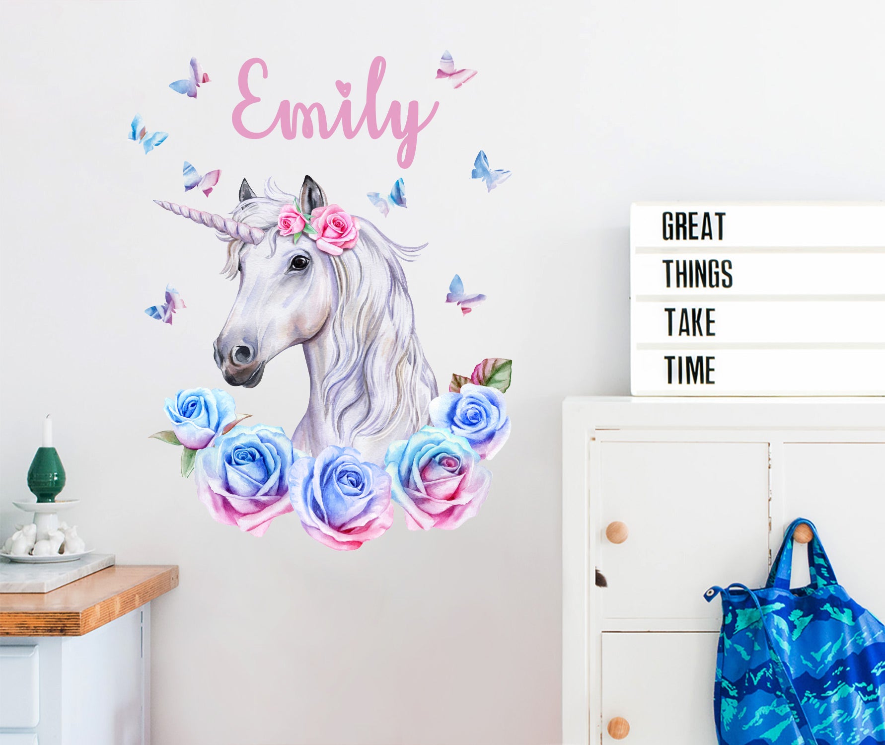 Unicorn Custom Name Wall Decal Your Decal Shop Wall Decal NZ
