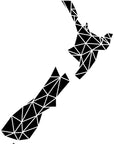 NZ Geometric Map Wall Decal Your Decal Shop Wall Decal NZ