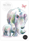 WENDY & TRUDI THE RHINOS Wall Decal Your Decal Shop Wall Decal NZ