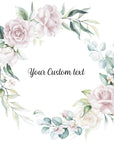 Rose Floral Wreath Custom Name Wall Decal Your Decal Shop Wall Decal NZ