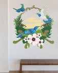 Tui & Kereru Sunset Wall Decal Your Decal Shop Wall Decal NZ