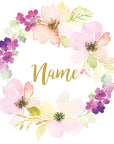 Flower Name Wreath II Wall Decal Your Decal Shop Wall Decal NZ