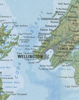 Topographic Map of New Zealand Mural Your Decal Shop Wall Decal NZ