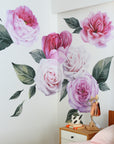 Peonies and Roses Wall Decal Your Decal Shop Wall Decal NZ