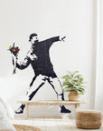Banksy Flower Thrower Wall Decal
