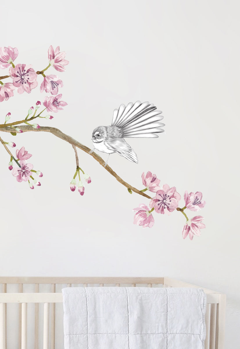 Blossom Tree Fantail Wall Decal