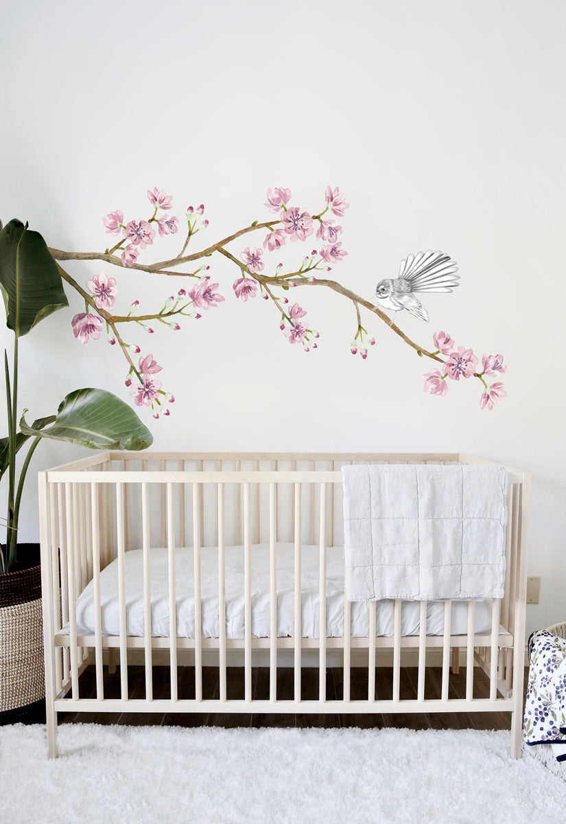 Blossom Tree Fantail Wall Decal