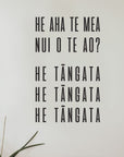 HE AHA TE MEA NUI O TE AO Wall Decal