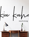 Kia Kaha Wall Decal