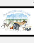 Hairy Maclary Out of the gate Art Print