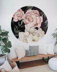 Peonies Black Mural Dot Your Decal Shop Wall Decal NZ