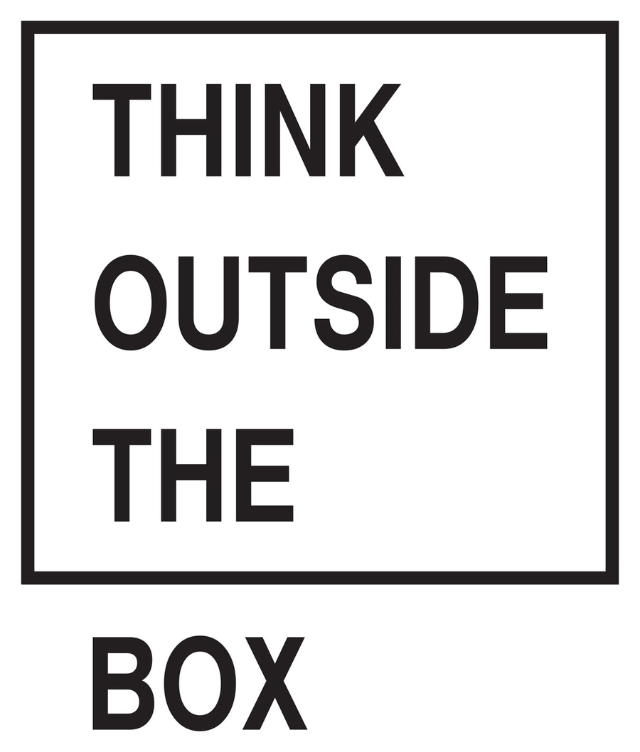 THINK OUTSIDE THE BOX Wall Decal Your Decal Shop Wall Decal NZ