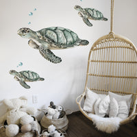 Turtles & Bubbles Wall Decal