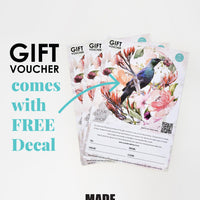 Gift Voucher with FREE Decal