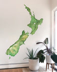 Watercolour NZ Map