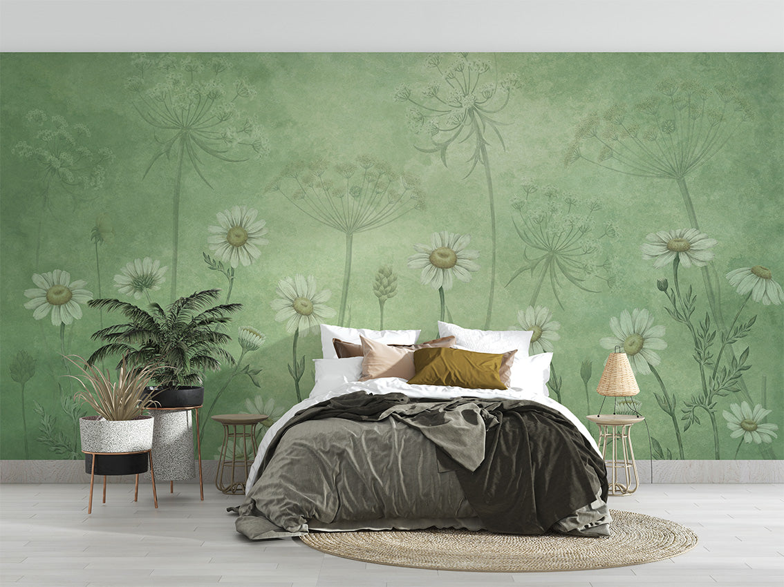 Dazzling Daisies - Green