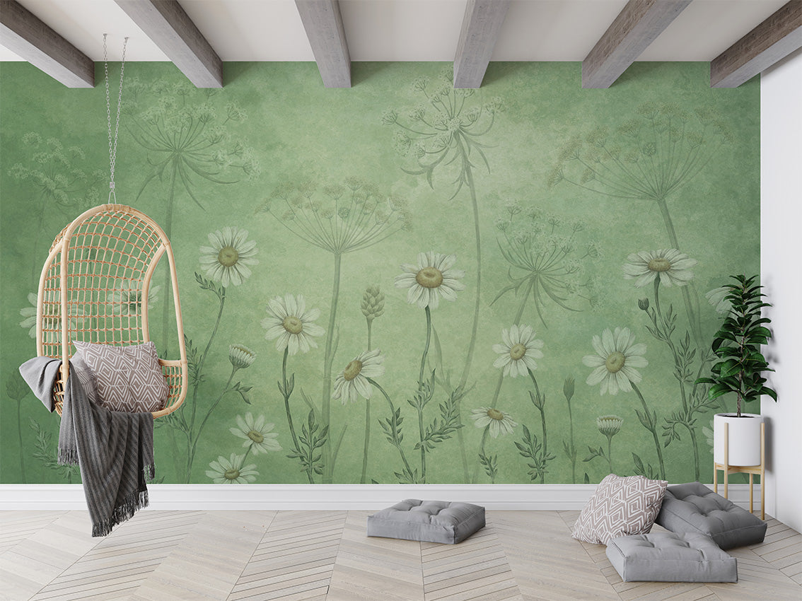 Dazzling Daisies - Green