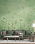 Dazzling Daisies - Green