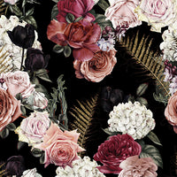 Elegant Vintage Rose Bouquet Mural