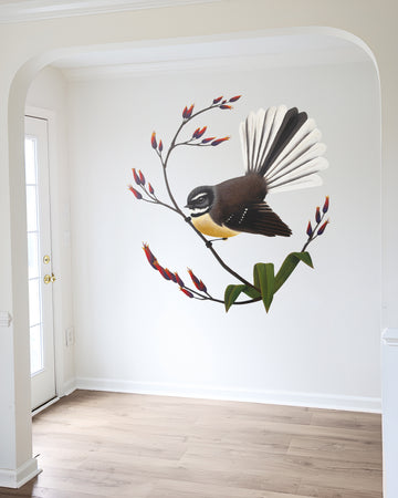 Fantail & Flax Wall Decal