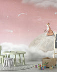 Fox on the Moon - Pink