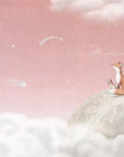 Fox on the Moon - Pink
