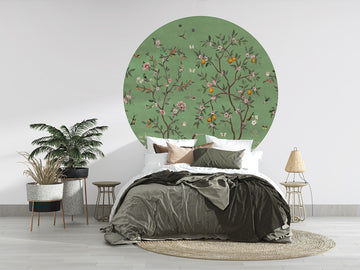 Lemon Tree Chinoiserie - Green Dot