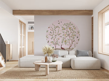 Lemon Tree Chinoiserie - Pink Dot