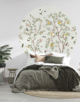Lemon Tree Chinoiserie - White Dot
